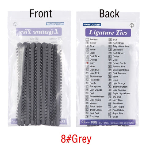 Image of 1000pcs=20sticks Dental Orthodontic Ligature Ties Elastic Rubber