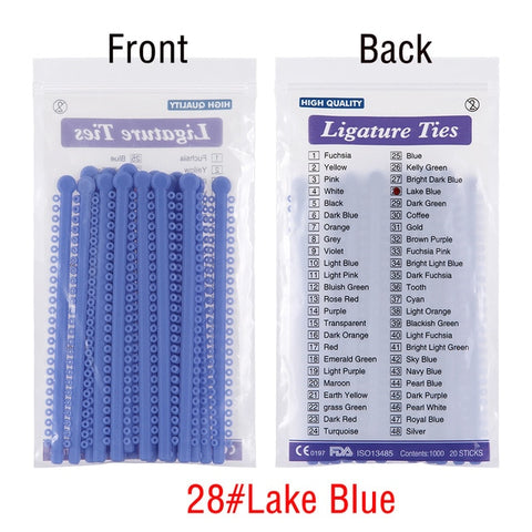 Image of 1000pcs=20sticks Dental Orthodontic Ligature Ties Elastic Rubber