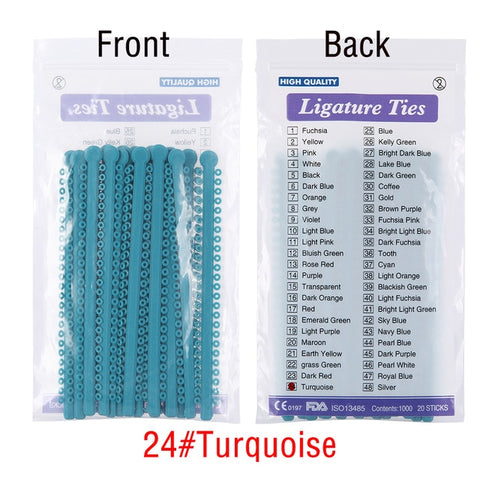 Image of 1000pcs=20sticks Dental Orthodontic Ligature Ties Elastic Rubber