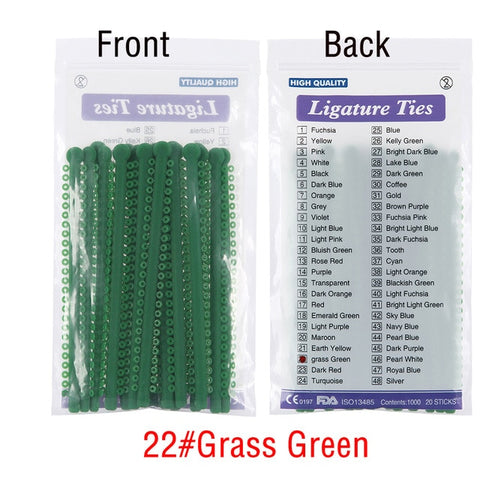Image of 1000pcs=20sticks Dental Orthodontic Ligature Ties Elastic Rubber