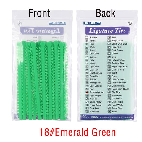 Image of 1000pcs=20sticks Dental Orthodontic Ligature Ties Elastic Rubber
