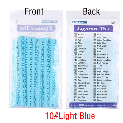 Image of 1000pcs=20sticks Dental Orthodontic Ligature Ties Elastic Rubber