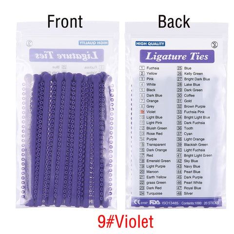 Image of 1000pcs=20sticks Dental Orthodontic Ligature Ties Elastic Rubber