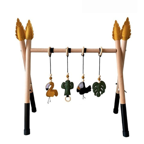 Image of 1Set Nordic Style Baby Gym Play Nursery Sensory Ring-pull