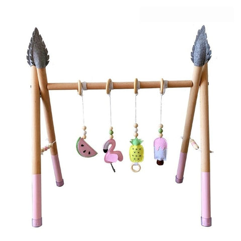 Image of 1Set Nordic Style Baby Gym Play Nursery Sensory Ring-pull