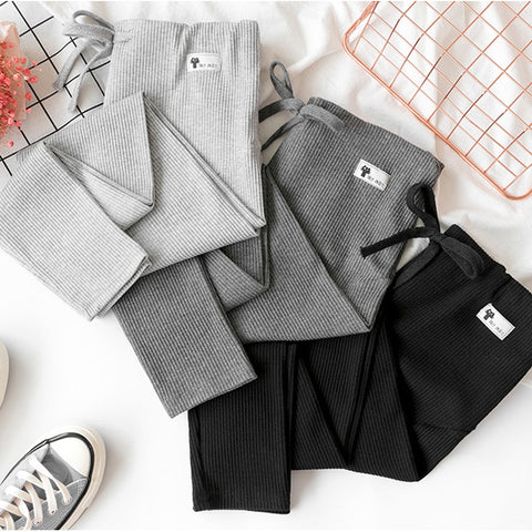 Image of Maternity Leggings Adjustable Waist Pregnant Women Pregnancy Clothes