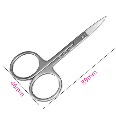 Image of Stainless Steel Small nail tools Eyebrow Nose Hair Scissors