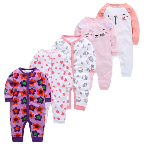 Image of 5pcs Sleepers Baby Pyjamas Newborn Girl Boy