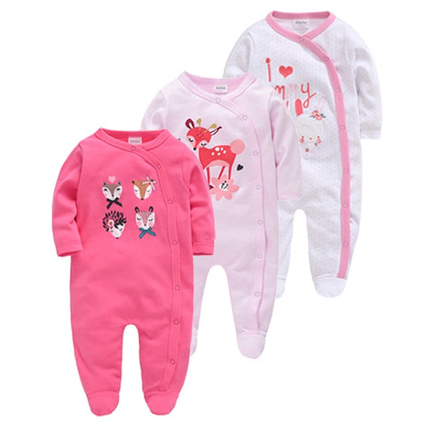 Image of 5pcs Sleepers Baby Pyjamas Newborn Girl Boy