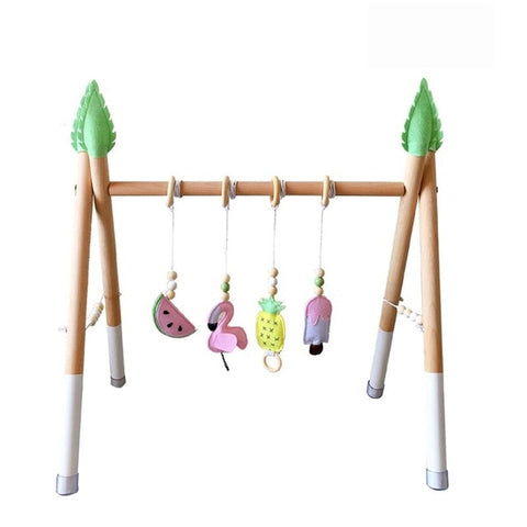 Image of 1Set Nordic Style Baby Gym Play Nursery Sensory Ring-pull