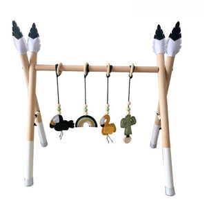 1Set Nordic Style Baby Gym Play Nursery Sensory Ring-pull