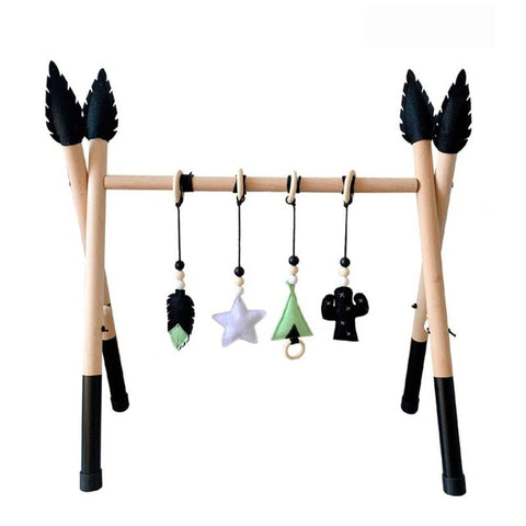 Image of 1Set Nordic Style Baby Gym Play Nursery Sensory Ring-pull