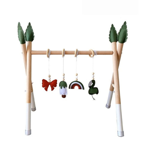 Image of 1Set Nordic Style Baby Gym Play Nursery Sensory Ring-pull