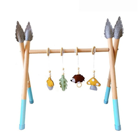 Image of 1Set Nordic Style Baby Gym Play Nursery Sensory Ring-pull